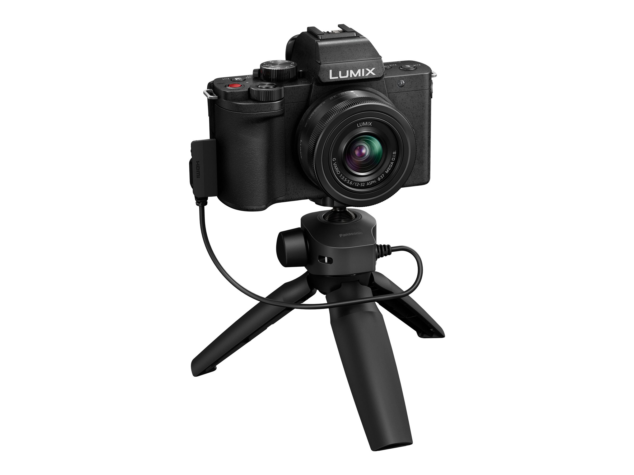 Panasonic Lumix G100 with 12-32mm Lens and Shooting Grip/Mini Tripod for  Vloggers - DCG100VK