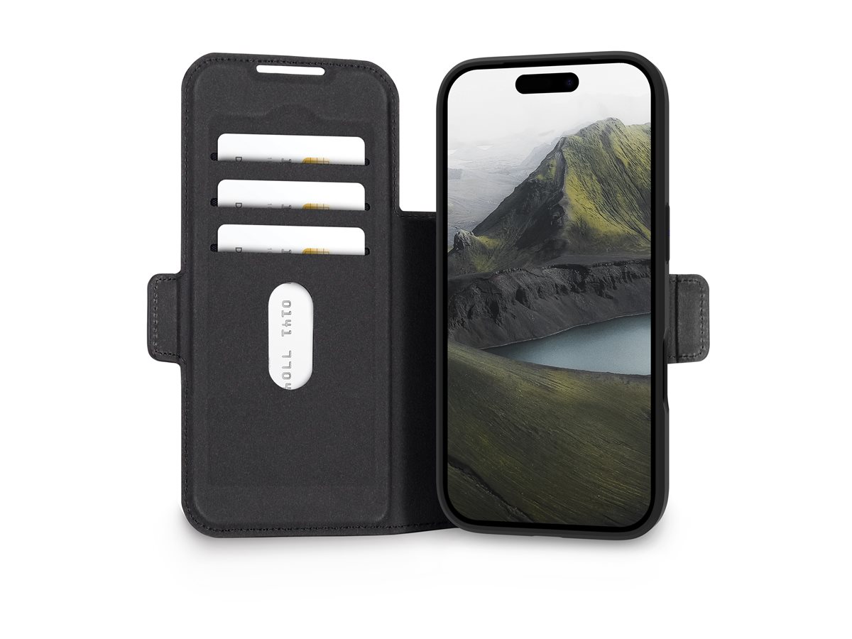 dbramante1928 Sustainable Bergen Folio Case Pro iPhone 17 Pro BLACK - Enterprise Bulk Packaging – foto 3