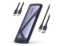 UGREEN - storage enclosure - 10 Gbps - M.2 Card (PCIe NVMe & SATA) - USB 3.2 (Gen 2)