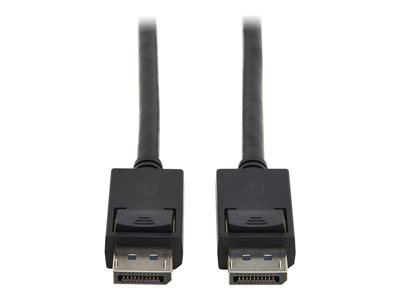 Eaton Tripp Lite Series DisplayPort 2.1 Cable with Latching Connectors (M/M), 8K 60 Hz, 40 Gbps, HDR, HBR3, MST, 4:4:4, HDCP 2.2, Black, 6 ft. (1.8 m)