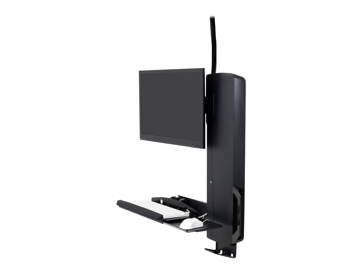 Ergotron StyleView Sit-Stand Vertical Lift, High Traffic Area montážní sada - pro LCD displej / klávesnice / myš - systém pro sezení a stání, oblast s vysokým provozem - černá – foto 2