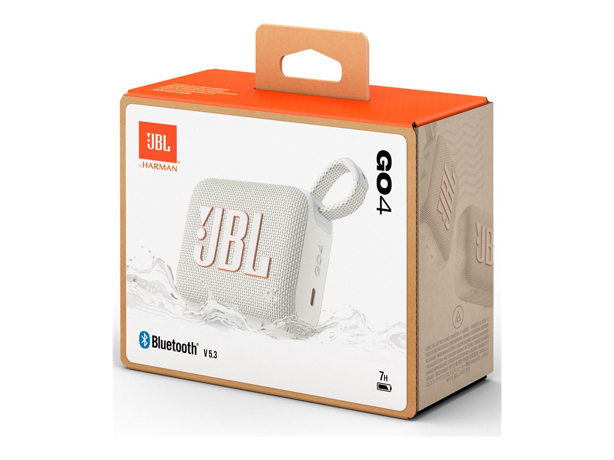 JBL Go 4 Portable Bluetooth Speaker - White - JBLGO4WHTAM