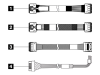 Lenovo - Kit de câbles de stockage - pour châssis avant BP3 de 2,5