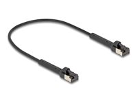 DeLOCK CAT 6a U/FTP 25cm Patchkabel Sort