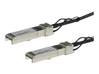 StarTech.com MSA Uncoded Compatible 3m 10G SFP to SFP Direct Attach Cable - 10 GbE SFP Copper DAC 10 Gbps Low Power Passive Twinax Dobbelt-axial 3m Direkte påsætning-kabel Sort