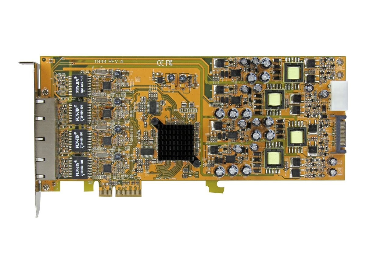 StarTech.com 4 Port Gigabit PoE (Power over Ethernet) Card - PCIe Network Card - PoE / PoE+ Up to 25W Per Port - PCIe NIC - Gigabit Ethernet Card (ST4000PEXPSE) - síťový adaptér - PCIe x4 - Gigabit Ethernet x 4 – foto 3