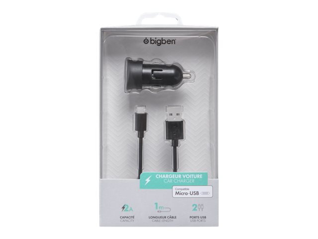 BIGBEN Connected adaptateur d\'alimentation pour voiture - USB