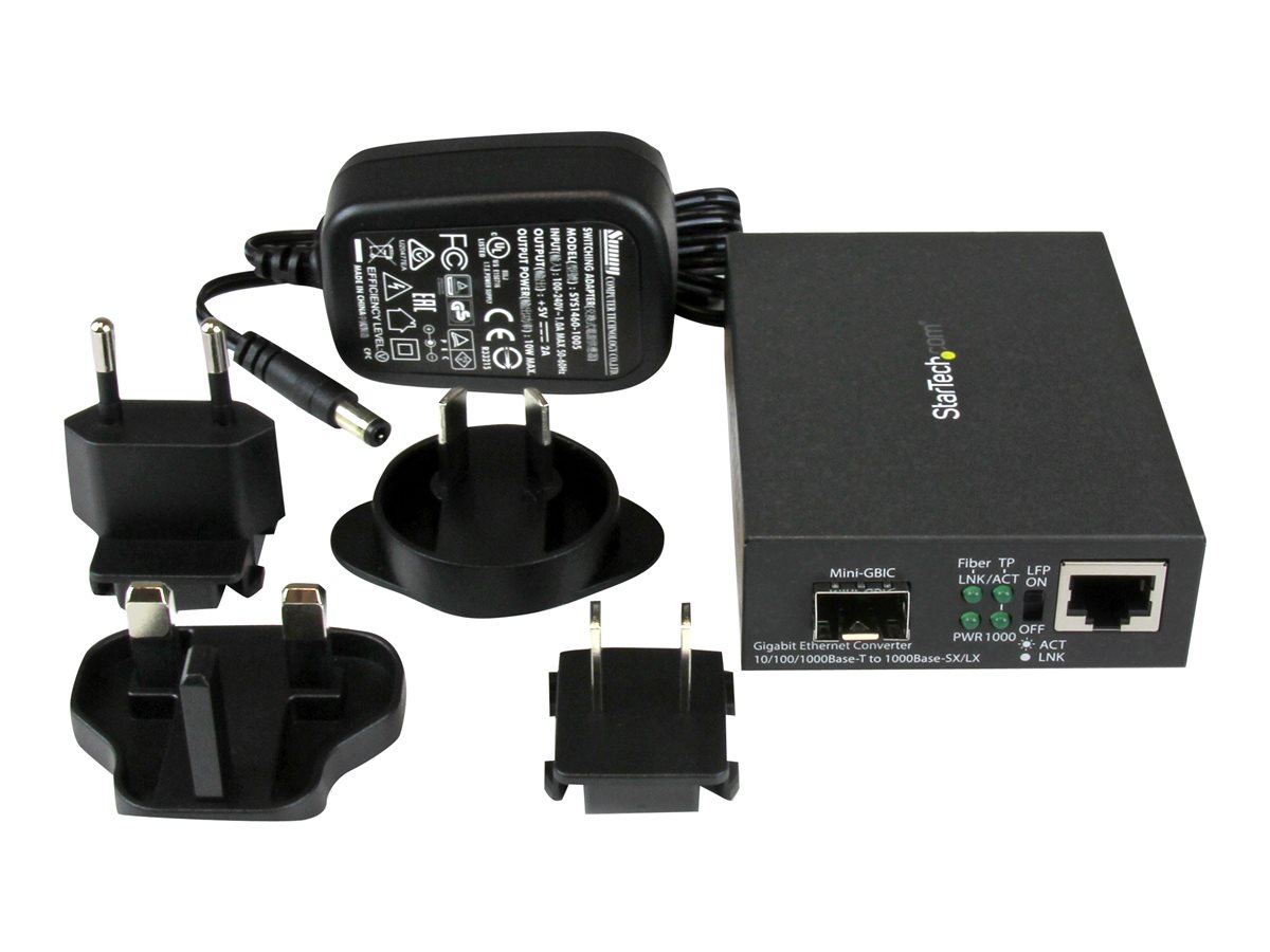 StarTech.com Multimode / Single Mode Fiber Media Converter - Open SFP Slot - 10/100/1000Mbps RJ45 Port - LFP Supported - IEEE 802.1q Tag VLAN - (MCM1110SFP) - konvertor médií s optickými vlákny - 10Mb LAN, 100Mb LAN, 1GbE – foto 3