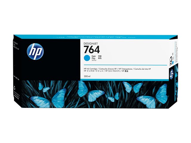 HP 764 300ml Cyan Ink Cartridge DJ T3500 C1Q13A
