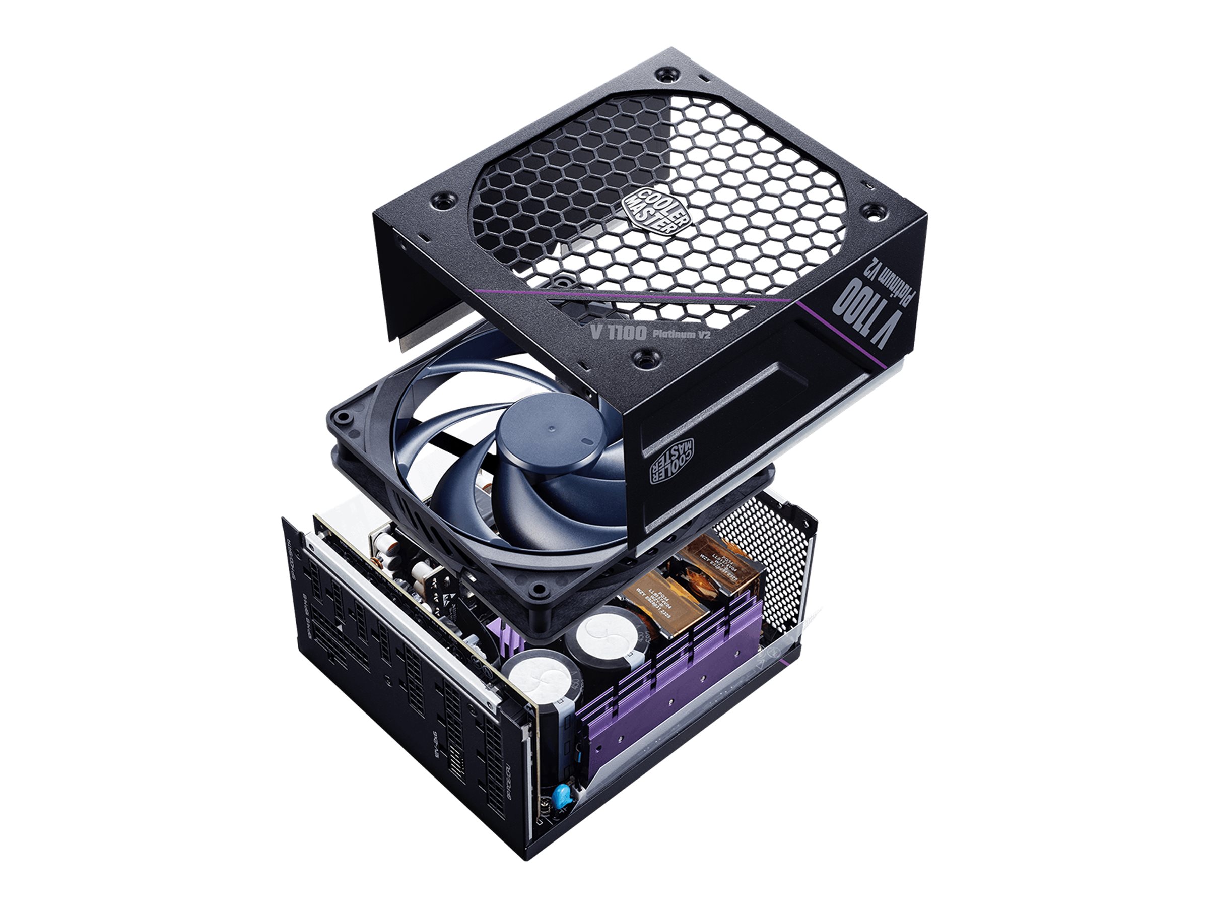 Cooler Master V Series Platinum 1100 V2 power supply 1100 Product shot Bottom 75700