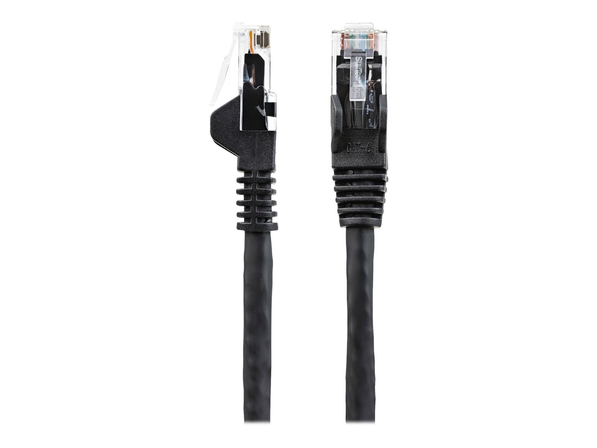 StarTech.com 5m LSZH CAT6 Ethernet Cable, 10 Gigabit Snagless RJ45 100W PoE Network Patch Cord with Strain Relief, CAT 6 10GbE UTP, Black, Individually Tested/ETL, Low Smoke Zero Halogen - Category 6 - 24AWG (N6LPATCH5MBK) - patch kabel - 5 m - černá – foto 2