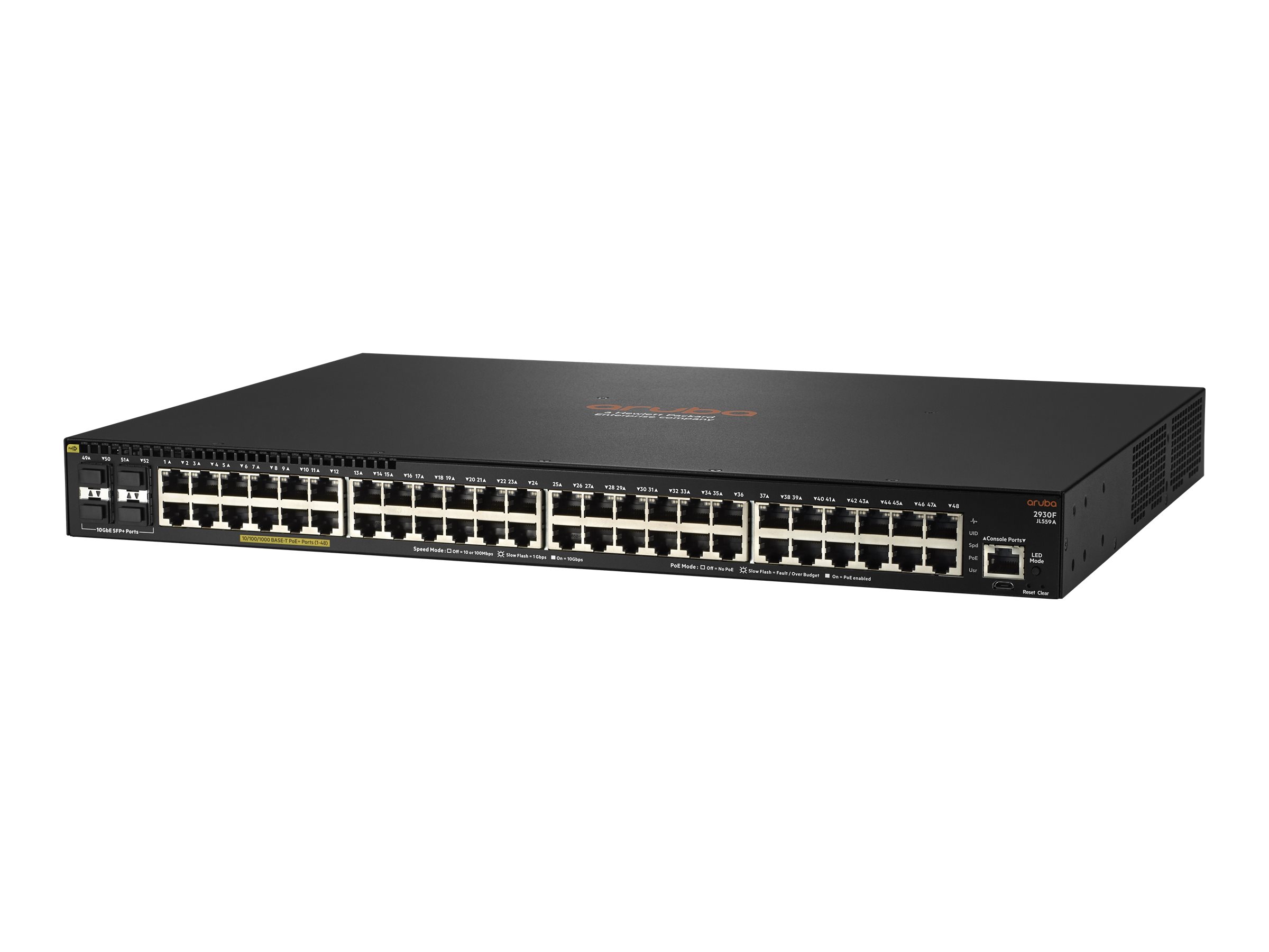HPE Aruba 2930F 48GPoE+4SFP+740WT Swch 