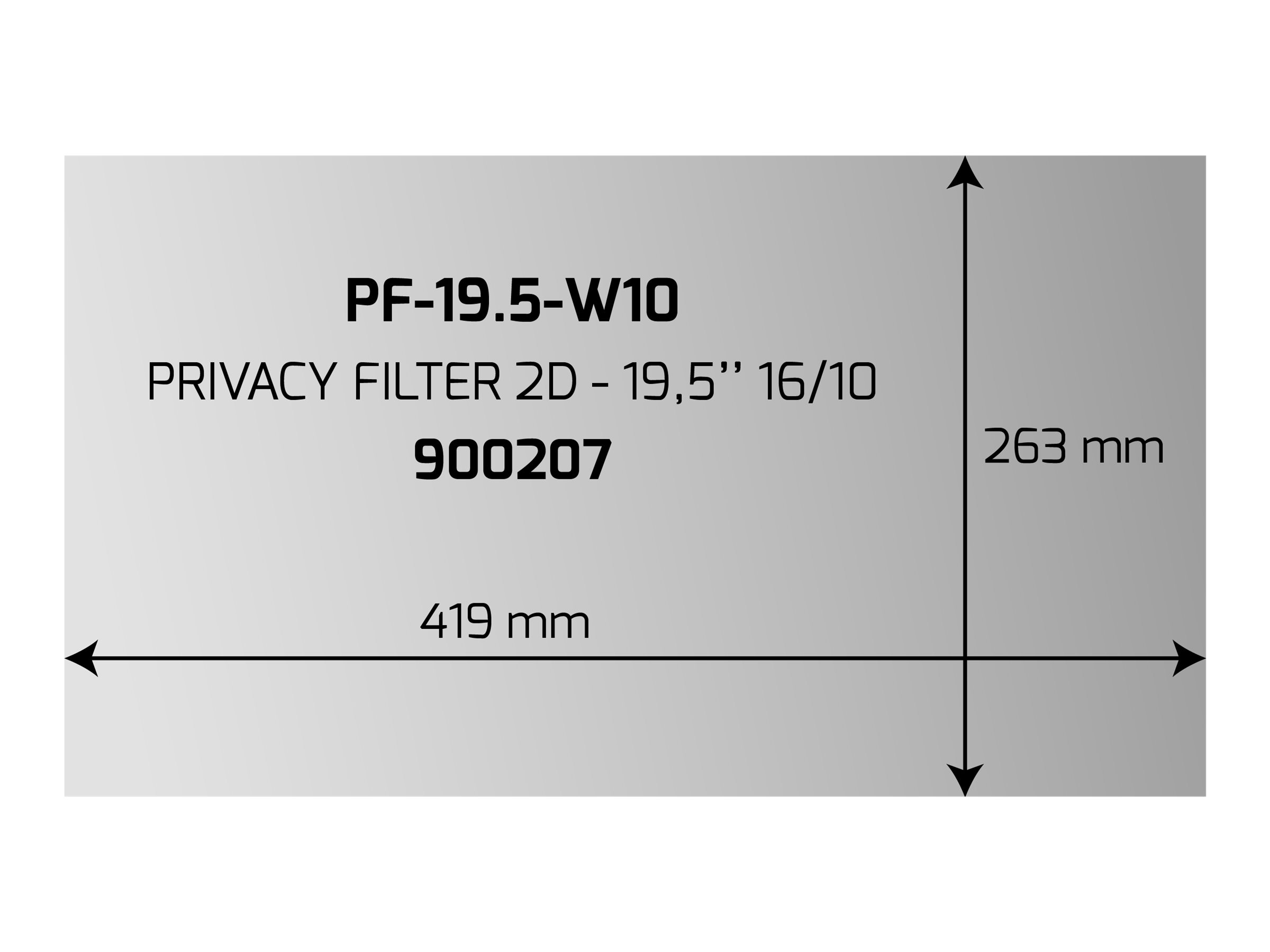 PORT DESIGNS PRIVACY FILTER 2D 19.5p