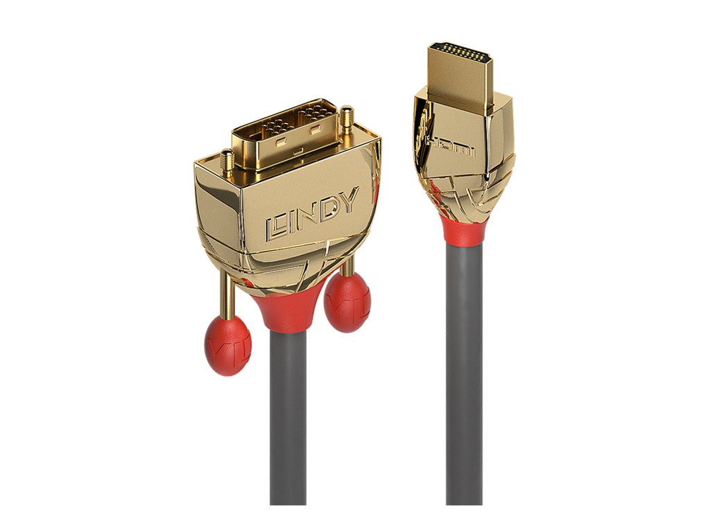 LINDY 5m Gold HDMI to DVI-D Cable