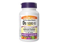 Webber Naturals Vitamin D3 Tablets - 1000 IU - 260's