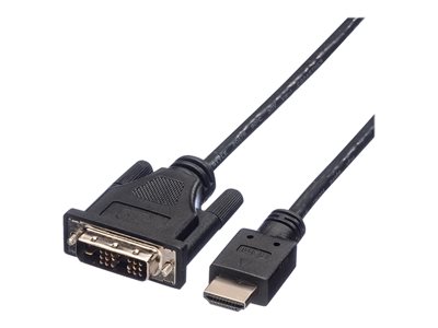 ROLINE Kabel DVI 18+1 ST - HDMI ST 2m - 11.04.5522