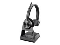 Poly Savi 7310-M Office - 7300 Office Series - headset - on-ear - DECT - wireless - active noise canceling - black - Certified for Microsoft Teams