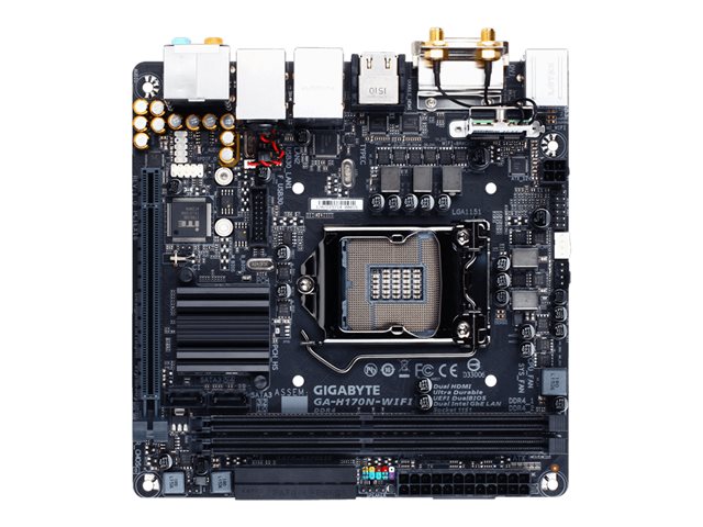 GIGABYTE GA-H170N-WIFI H170 1151 Mini-ITX マザーボードとCeleron G3900セット GA-H170N-WIFI LGA1150 Motherboard