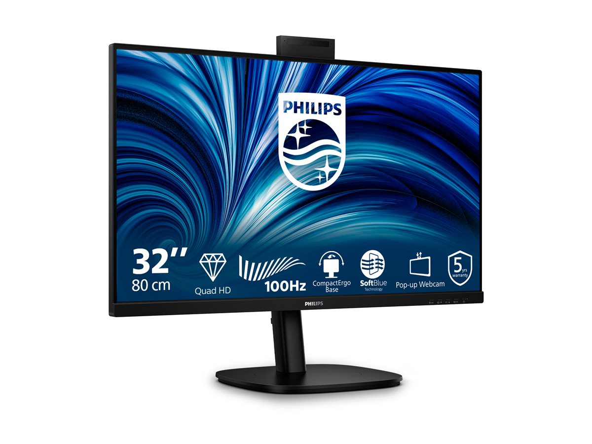Philips 32B2U3601H 3000 Series LED monitor QHD Product shot Left-angle 79750