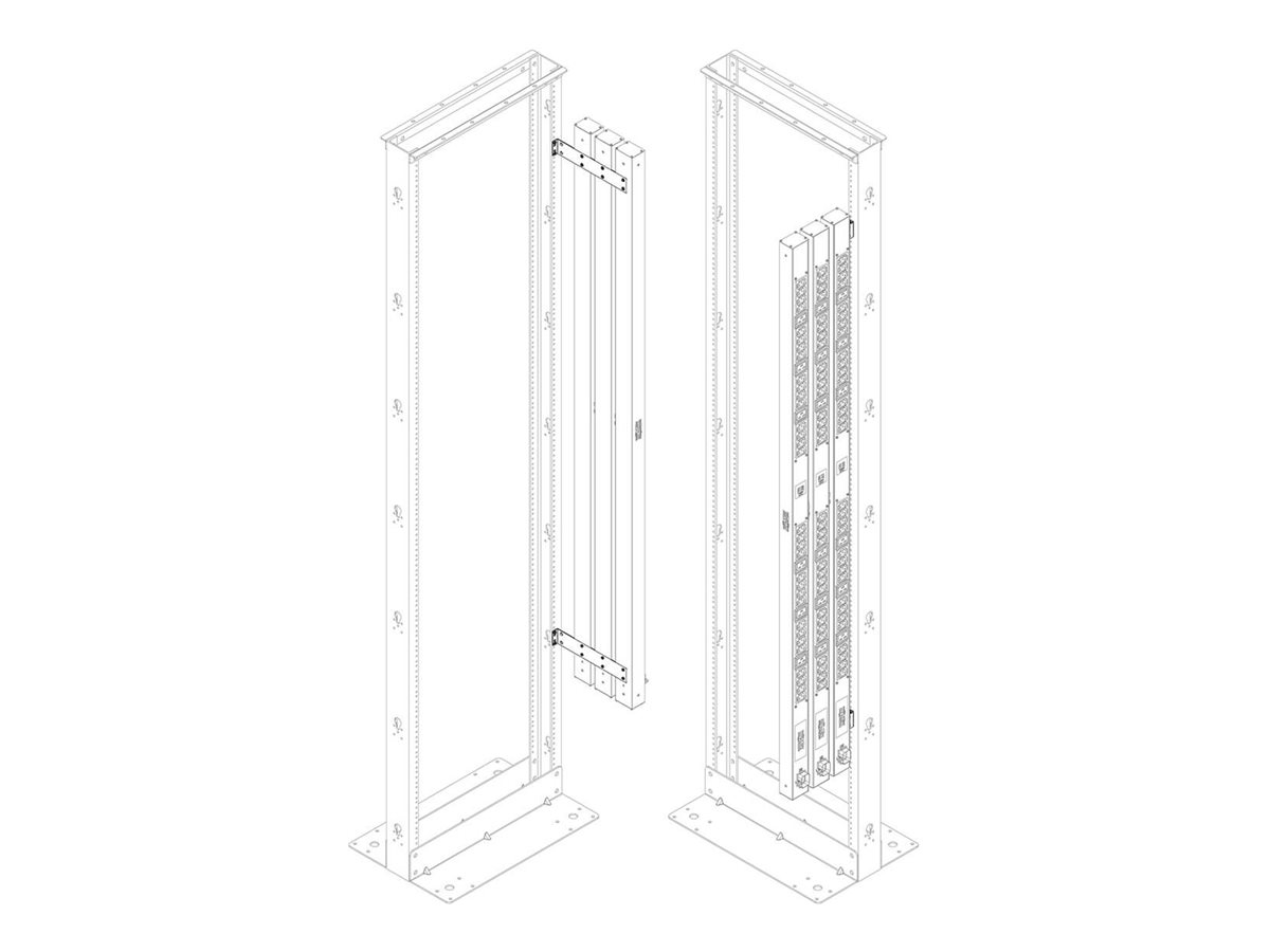 Tripp Lite PDU Mounting Bracket Accessory Kit 2-Post 4-Post Open Frame Rack