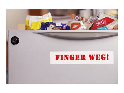 Schriftbandkassette Brother 36mm weiß/rot    TZE262