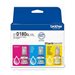 Brother BTD180CL Multipack - pack de 3 - jaune, cyan, magenta - original - recharge d\'encre
