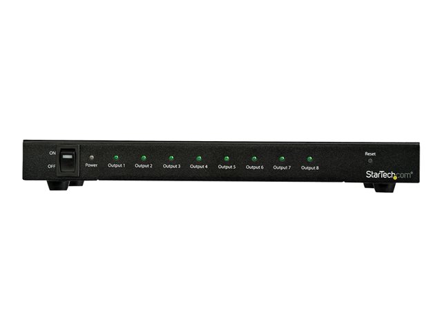 Image of StarTech.com 4K 60hz HDMI Splitter - 8 Port - HDR Support - 7.1 Surround Sound Audio - HDMI Distribution Amplifier - HDMI 2.0 Splitter (ST128HD20) - video/audio splitter