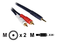 C2G Velocity One 3.5mm Stereo Male to Two RCA Stereo Male Y-Cable