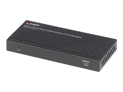 LINDY 150m Cat.6 HDMI 4K60 HDBaseT Extender, IR & RS-232 - 38217