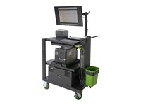Newcastle Systems PC Series PC536 Mobile Powered Workstation Cart steel black 2400 Wh 