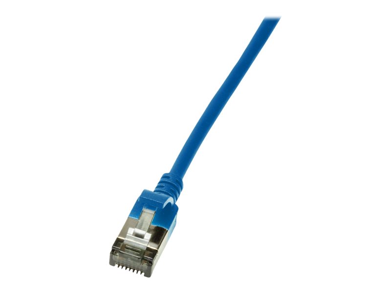 Patch cable Cat.6A TPE SlimLine blue 5,0m – LogiLink