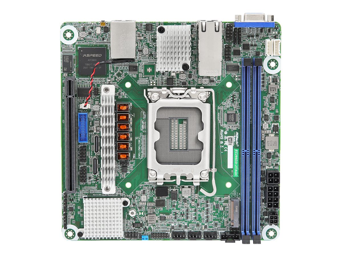 ASRock MB EC266D2I-2T AQC C266 Socket V1 LGA1700 Max32G DDR5 miniITX Brown Box