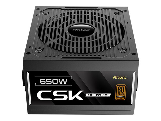 Antec CSK650DC power supply 650 Product shot Front 79350