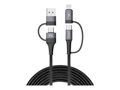Sansai charging / data cable, Lightning / USB, 1.2 m