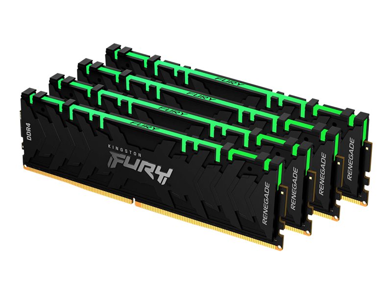 DDR4 64GB 3200-16 Renegade RGB 1Gx8 kit of 4 Kingston Fury