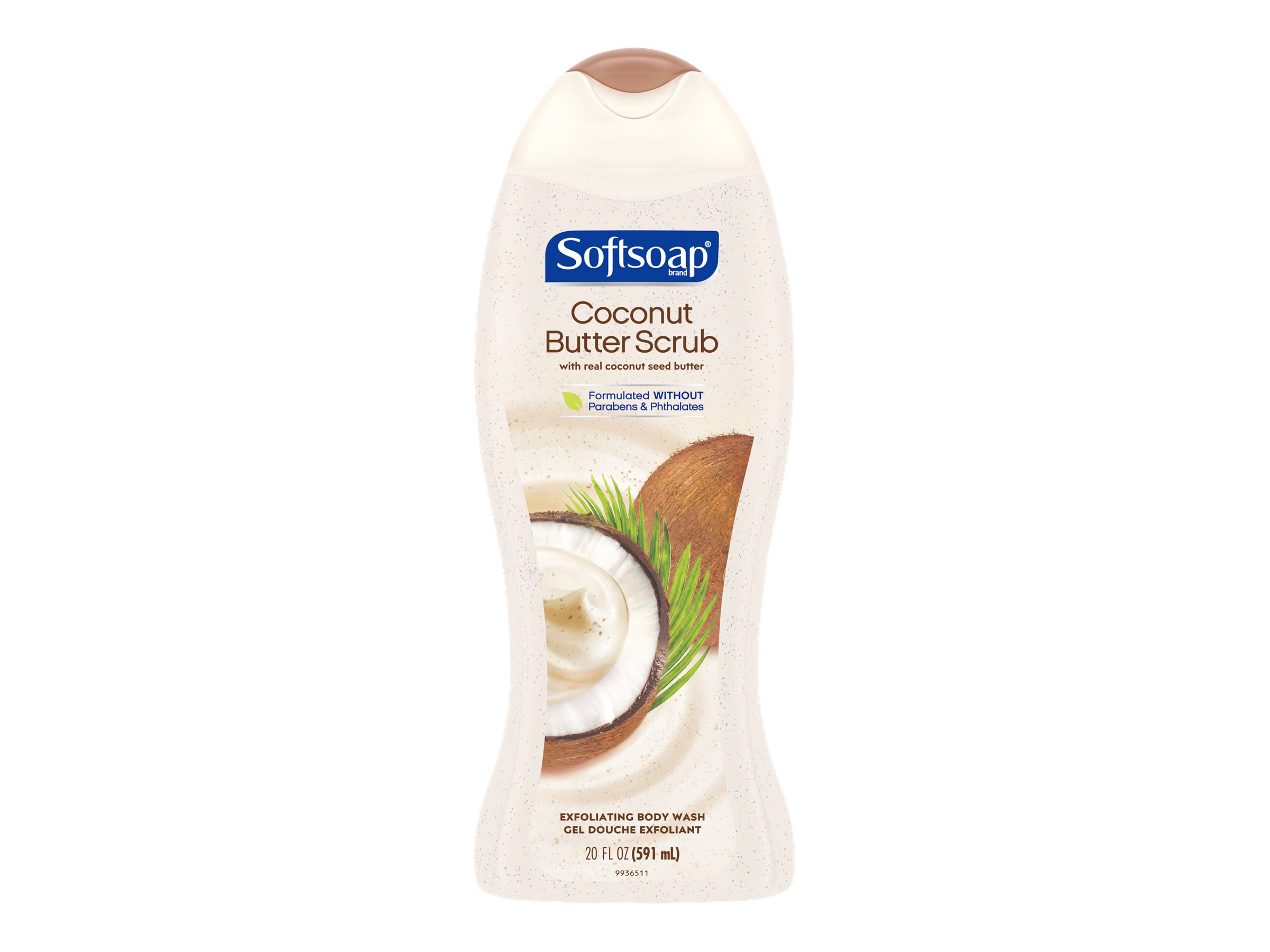 Softsoap Coconut Body Scrub Exfoliating Body Wash - 591ml