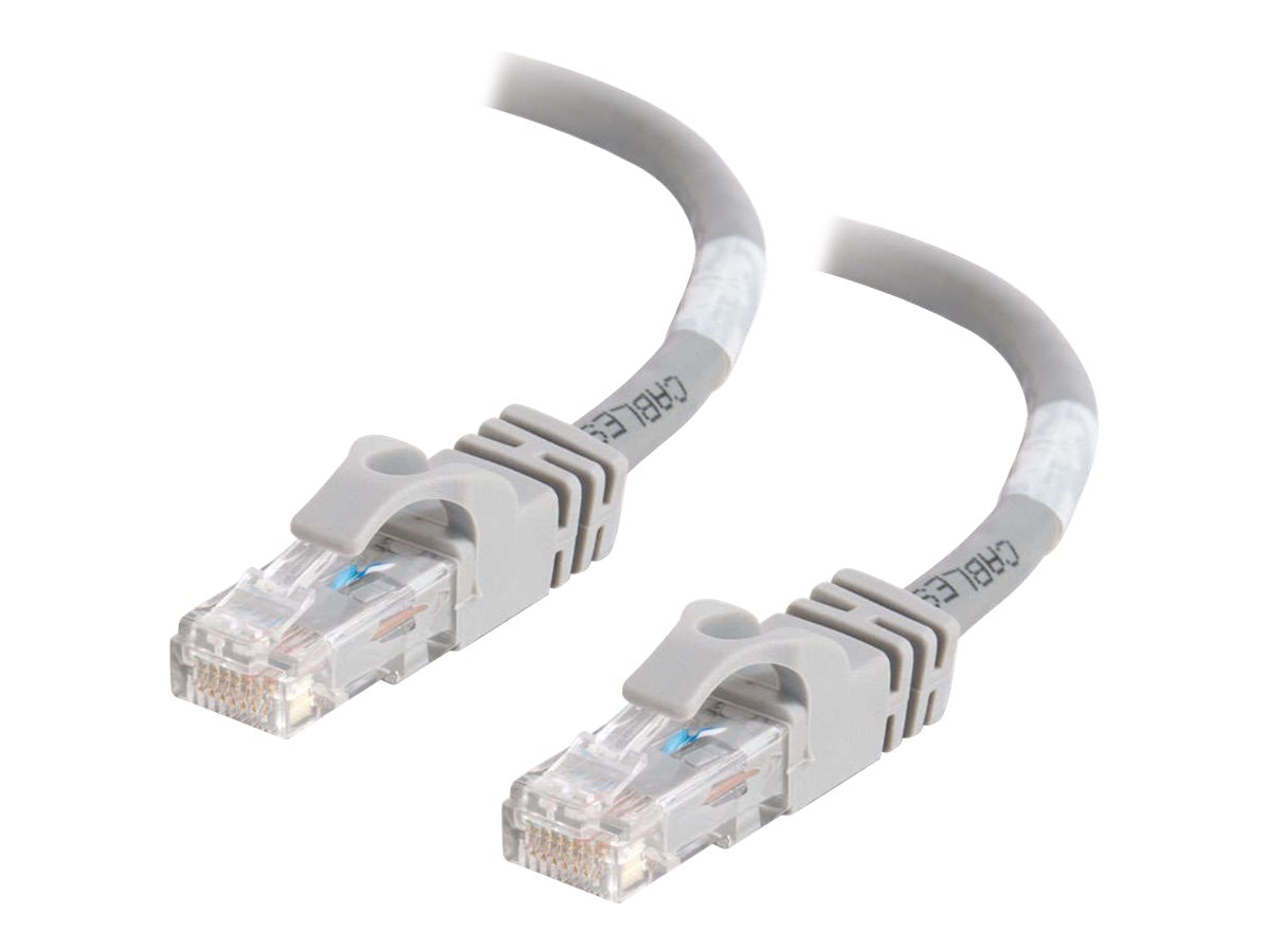 C2G Cat6 Booted Unshielded (UTP) Network Patch Cable - patch kabel - 30 cm - šedá