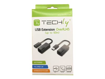 8051128103199 - TECHly USB extender on Cat5E 6 60m cable - USB-Erweiterung