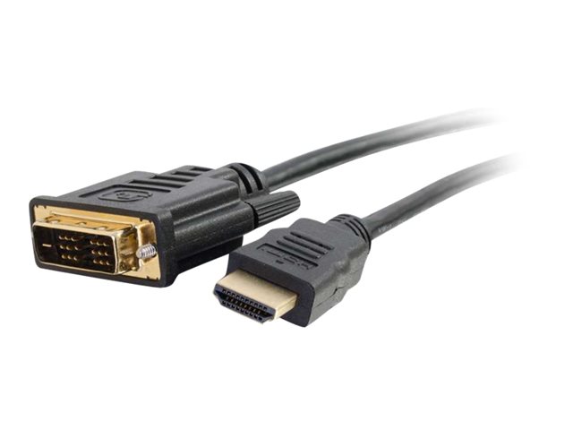 C2G 1.5m (5ft) HDMI to DVI Cable - HDMI to DVI-D Adapter Cable - 1080p - Adapter cable - DVI-D male to HDMI male - 1.5 m - shielded - black
