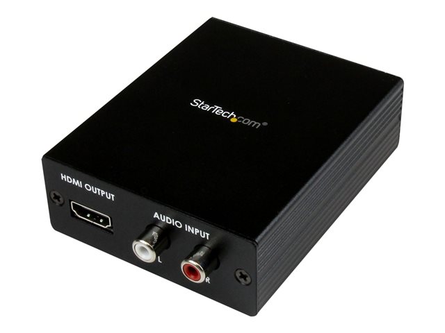 Image of StarTech.com Component (YPbPr) / VGA To HDMI Converter With Audio - PC to HDMI - resolutions up to 1080p (HDTV) and 1920 x 1200 (PC) (VGA2HD2) - video converter - black
