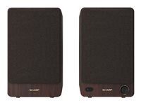 Sharp CP-SS30 2.0-kanal Højttalere Brun
