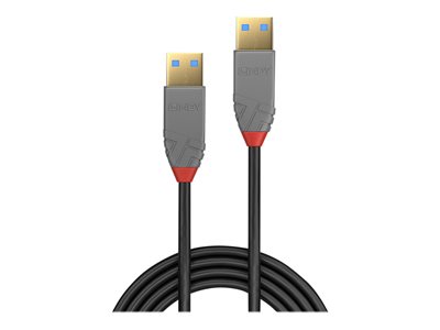 LINDY USB 3.0 Kabel Typ A/A Anthra Line M/M 3m - 36753