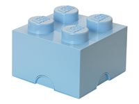 LEGO Storage Brick 4 Opbevaringsboks Lys royal blå