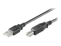 MicroConnect USB 2.0 USB-kabel 10cm Sort