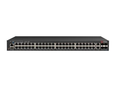 Ruckus ICX 7150-48P - Switch - L3 - managed - 48 x 10/100/1000 (PoE+) + 2 x 10/100/1000 (uplink) + 4 x 1 Gigabit / 10 Gigabit SFP+ (uplink) - front and side to back - rack-mountable - PoE+ (370 W)