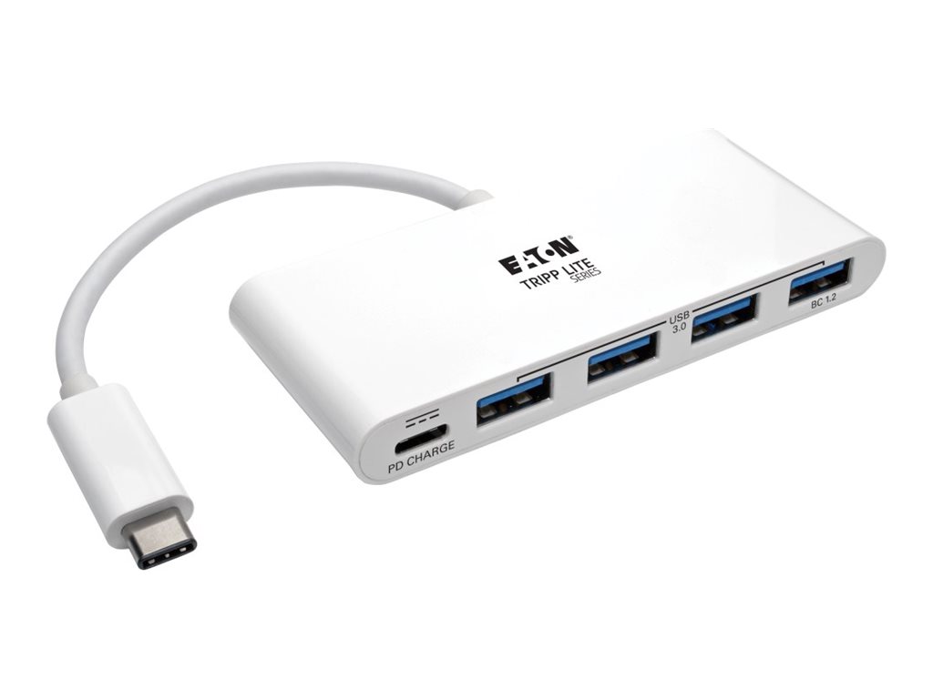 Tripp Lite 4-Port USB 3.1 USB-C to USB-A Hub w/ USB-C Charging Port 5 Gbps