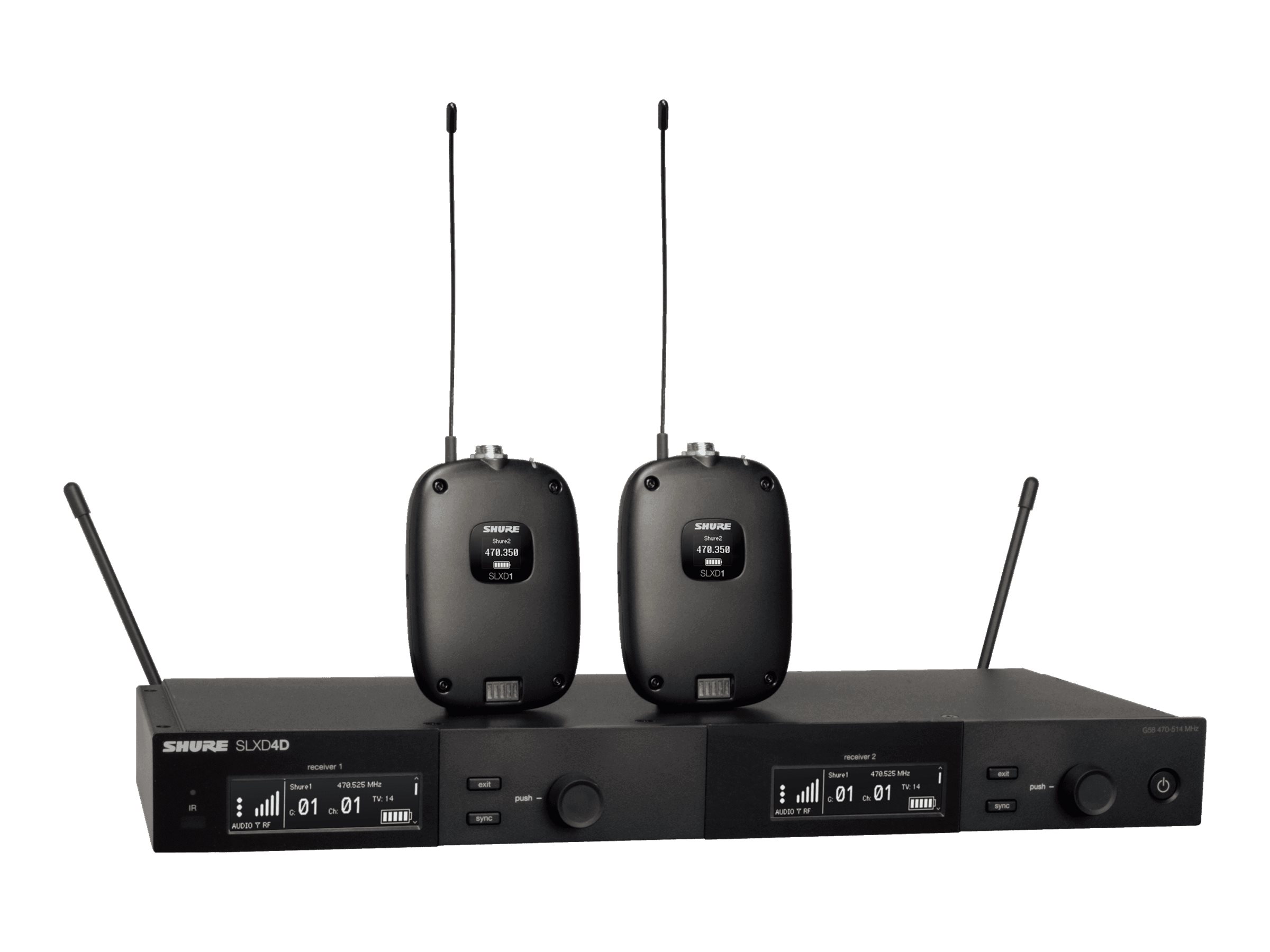 Shure SLXD14D - Wireless audio delivery system for wireless microphone system