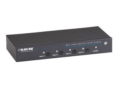 Black Box 4 x 1 VGA Switch with Serial and Audio