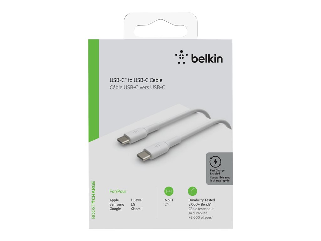 BELKIN Cable USB-C vers USB-C 60W 2m