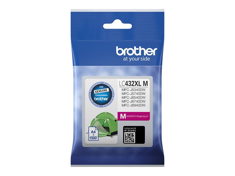 Brother LC432XLM High Yield magenta original ink Package view Front 80460